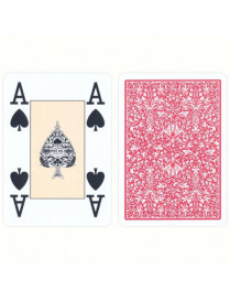 Poker Playing Cards Lotus 100% Plastique Rouge VO Dal negro