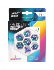 Set de 7 dés Bleu Neptune Galaxy Series - GameGenic
