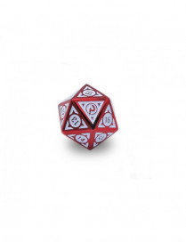 Set de 2 D20 Métal Spindown dés Rouge - Repliquant