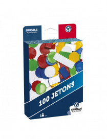 Boîte de 100 jetons pour jeu de Carte FR Ducale Cartamundi