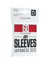 Gamegenic : 60 Just Sleeves 62x89 Red Japanese size