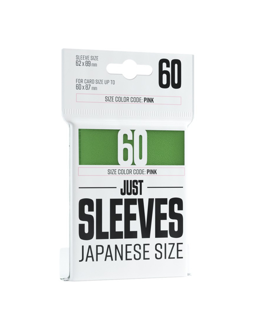 Gamegenic : 60 Just Sleeves 62x89 Green Japanese size
