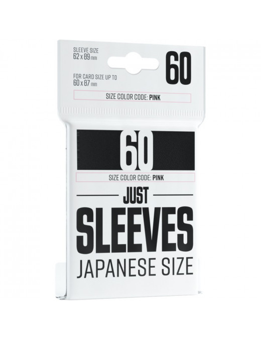 Gamegenic : 60 Just Sleeves 62x89 Black Japanese size