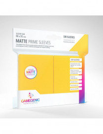 Sleeves Standard Card Game Matte Prime Yellow 66x91mm x100 Fr Gamegenic