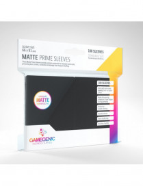 Sleeves Standard Card Game Matte Prime Black 66x91mm x100 Fr Gamegenic