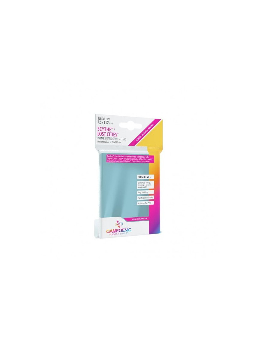 Sleeves Prime Scythe 72 x 112 mm (x60) Magenta Fr Gamegenic