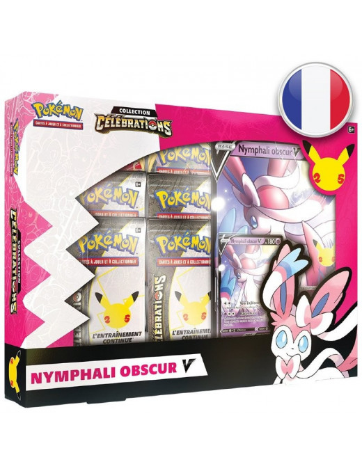 Pokemon Collection Celebrations: Nymphali Obscur-V FR Coffret