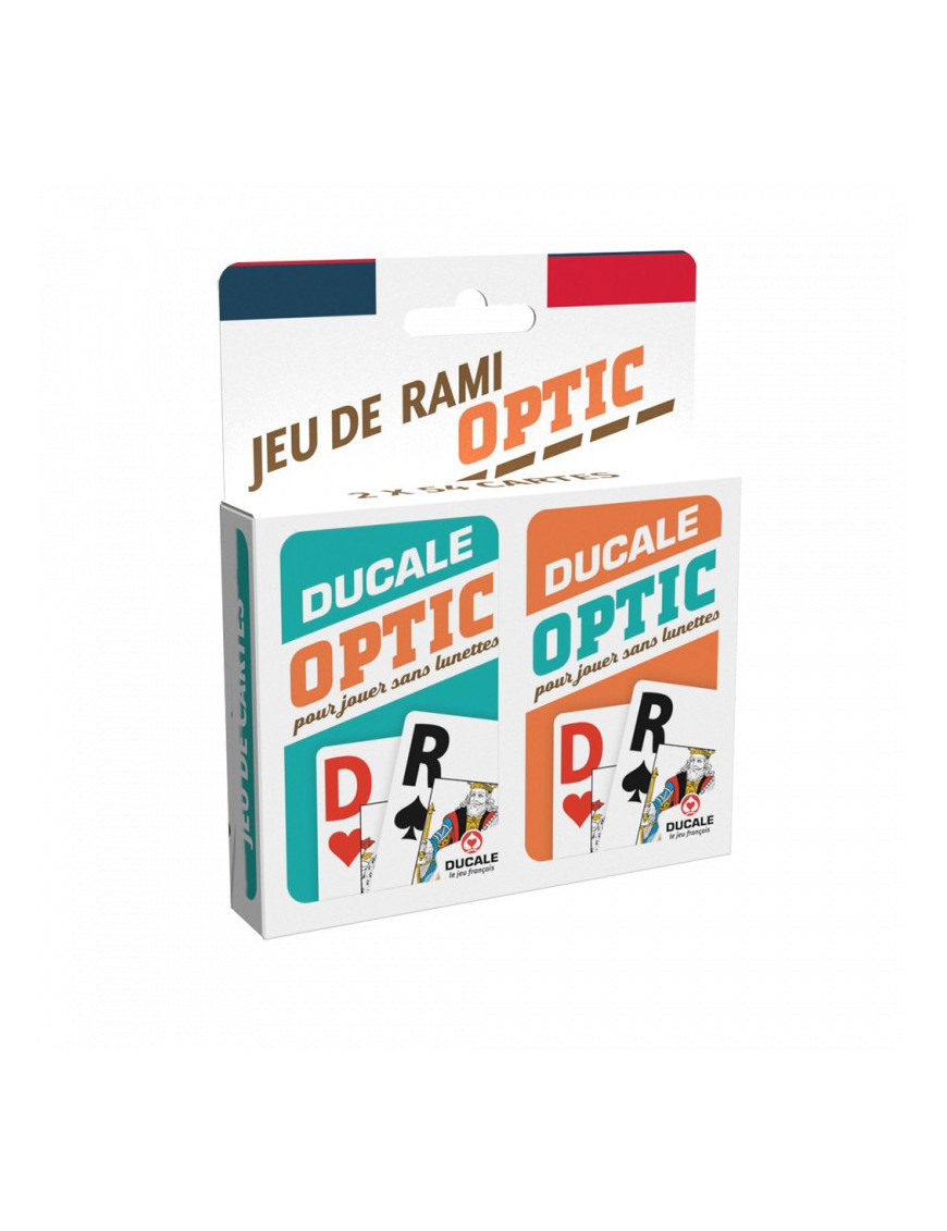 jeux de Cartes 54 x2 Rami OPTIC FR Ducale