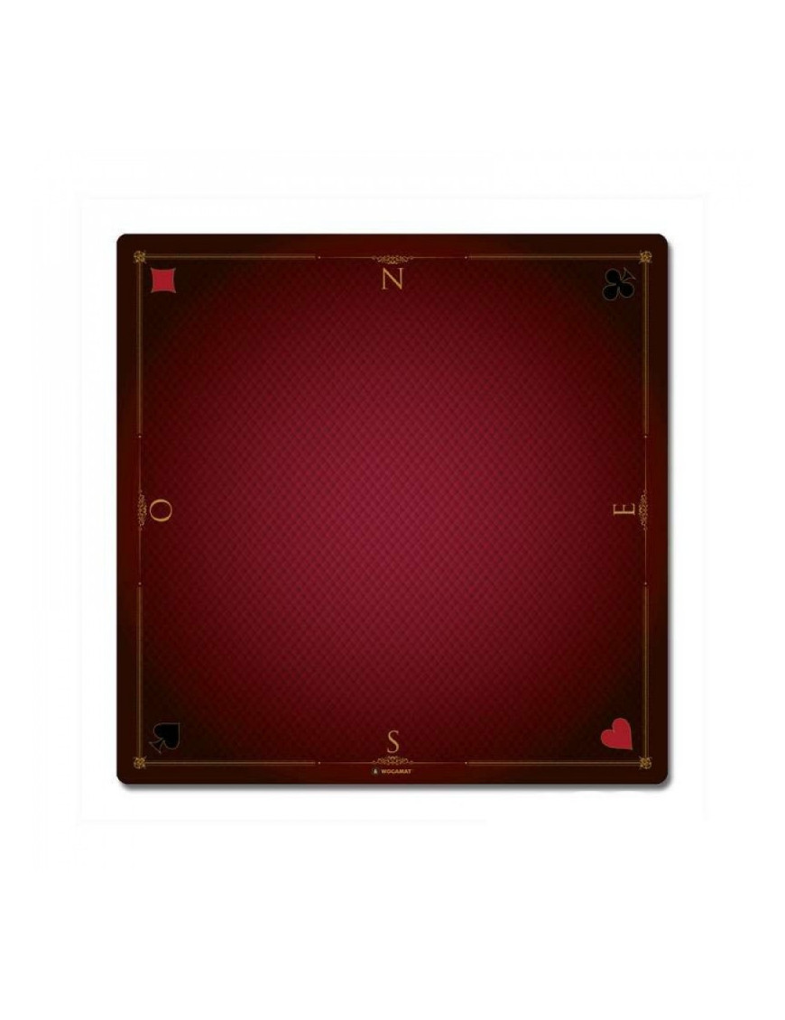 Tapis Cartes Prestige 60x60 Rouge Fr Wogamat