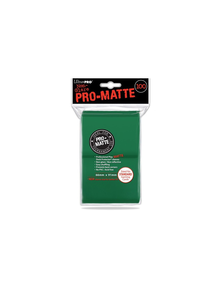 Protèges Cartes Vert x100 66x91mm Standard Magic Pokemon FR Ultra Pro