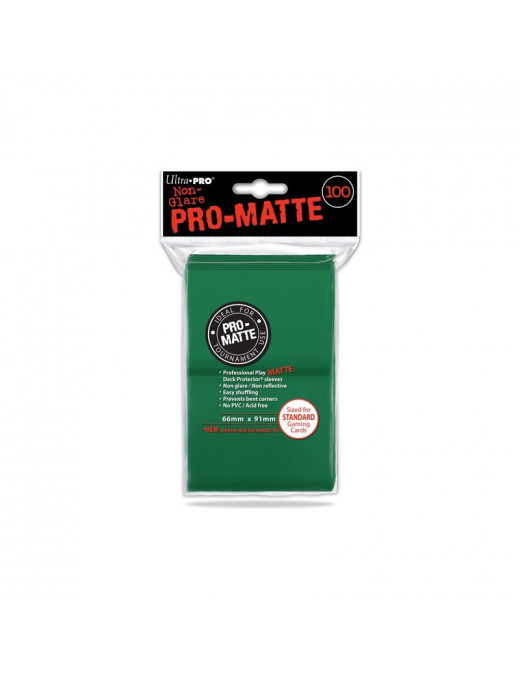 Protèges Cartes Vert x100 66x91mm Standard Magic Pokemon FR Ultra Pro