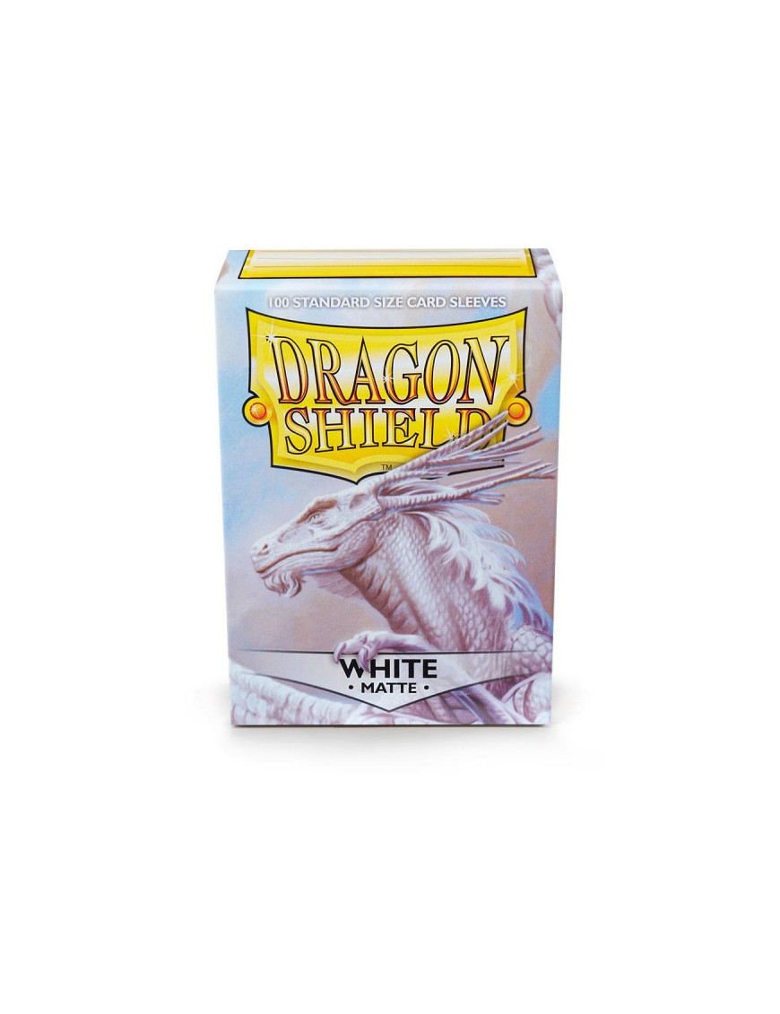 Dragon Shield Matte Blanc*100 91x66mm Deck Protector Protege Carte taille magic standard