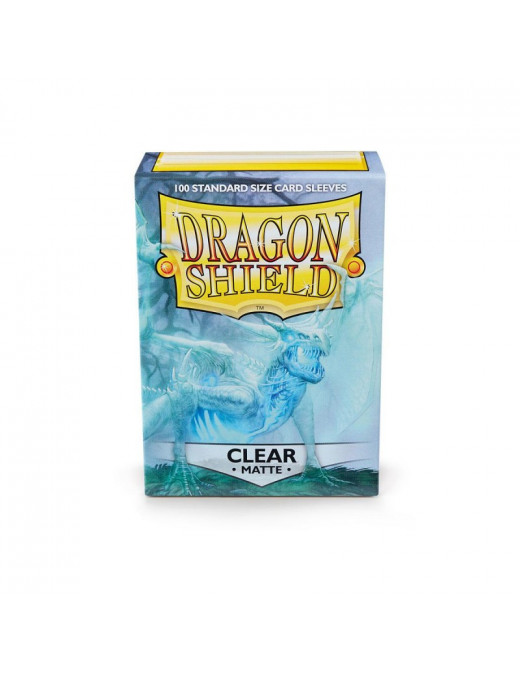 Dragon Shield Matte Clear *100 91x66mm Deck Protector Protege Carte taille magic standard