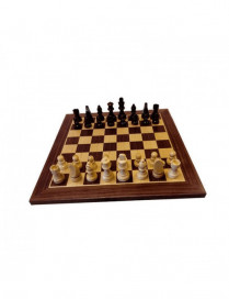 Coffret Jeu d'echec 40 cm pion et plateau en bois