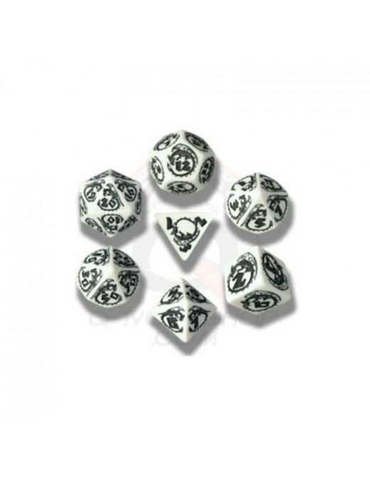 Dragon Dice Set White and Black / Blanc et Noir