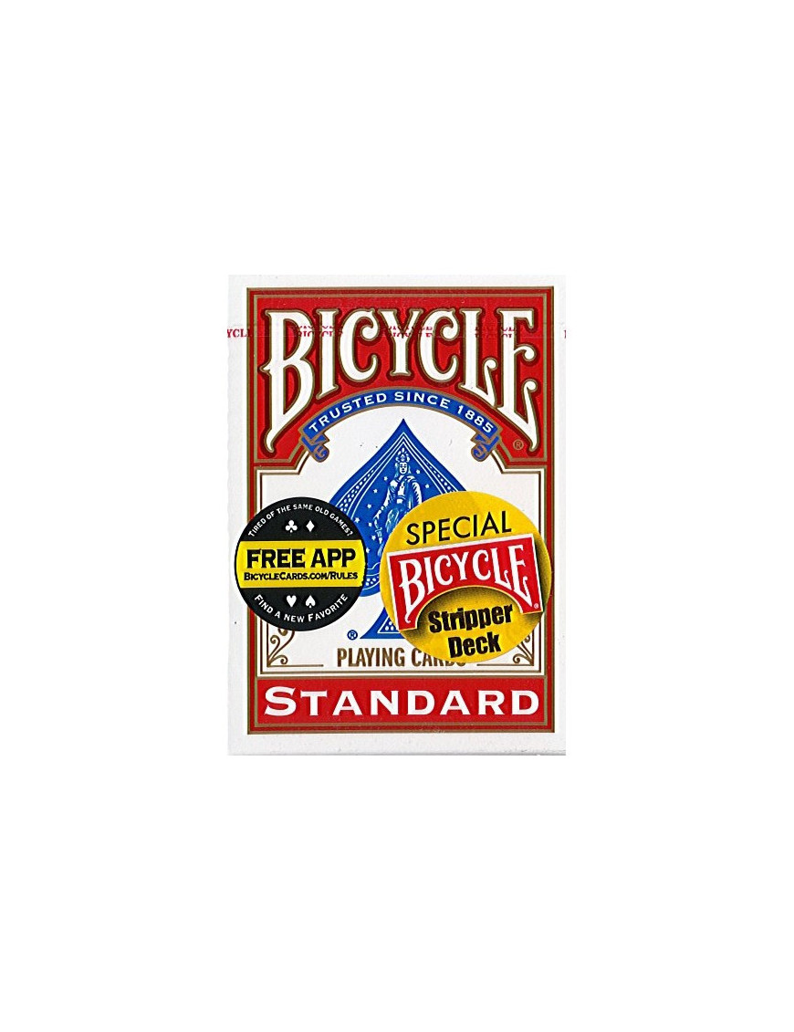 Bicycle Magie Stripper Deck Magie Bleu / Rouge FR