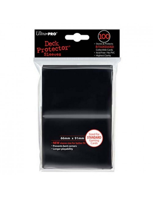 Protege Carte Ultra Pro Noir x100 Deck Protector 66x91mm Format Magic Standard