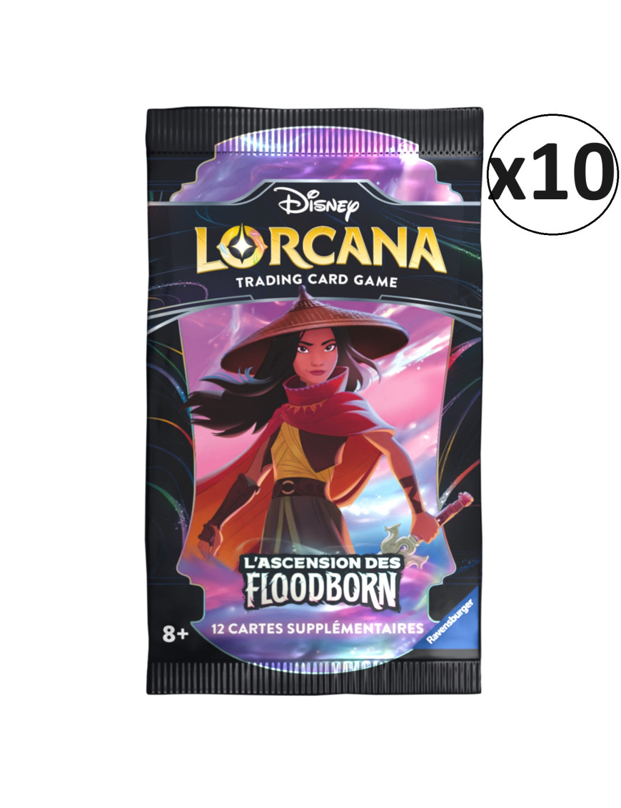 Lorcana Disney L'Ascension des Floodborn Boosters X10 FR Ravensburger