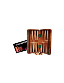 Backgammon Bois Pliable 30 cm Fermeture Magnetique