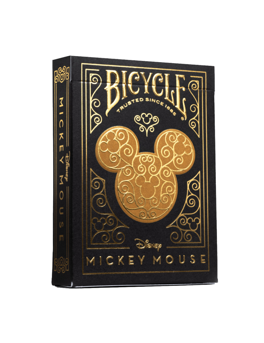Bicycle Playing cards Disney Mickey Black & Gold Classic x 54 cartes