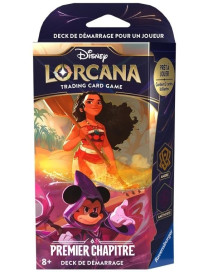 Lorcana Disney Deck de démarrage REPRINT Premier Chapitre Vaiana et Mickey FR Ravensburger