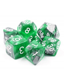 Set de 7 dés Emerald Ore