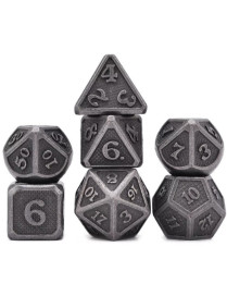 Set de 7 dés Métal Outlined Copper 14mm