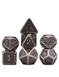 Set de 7 dés Métal Outlined Bronze 14mm