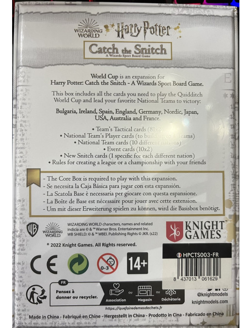 Harry Potter Quidditch Catch the Snitch Extension World Cup FR Knight Games
