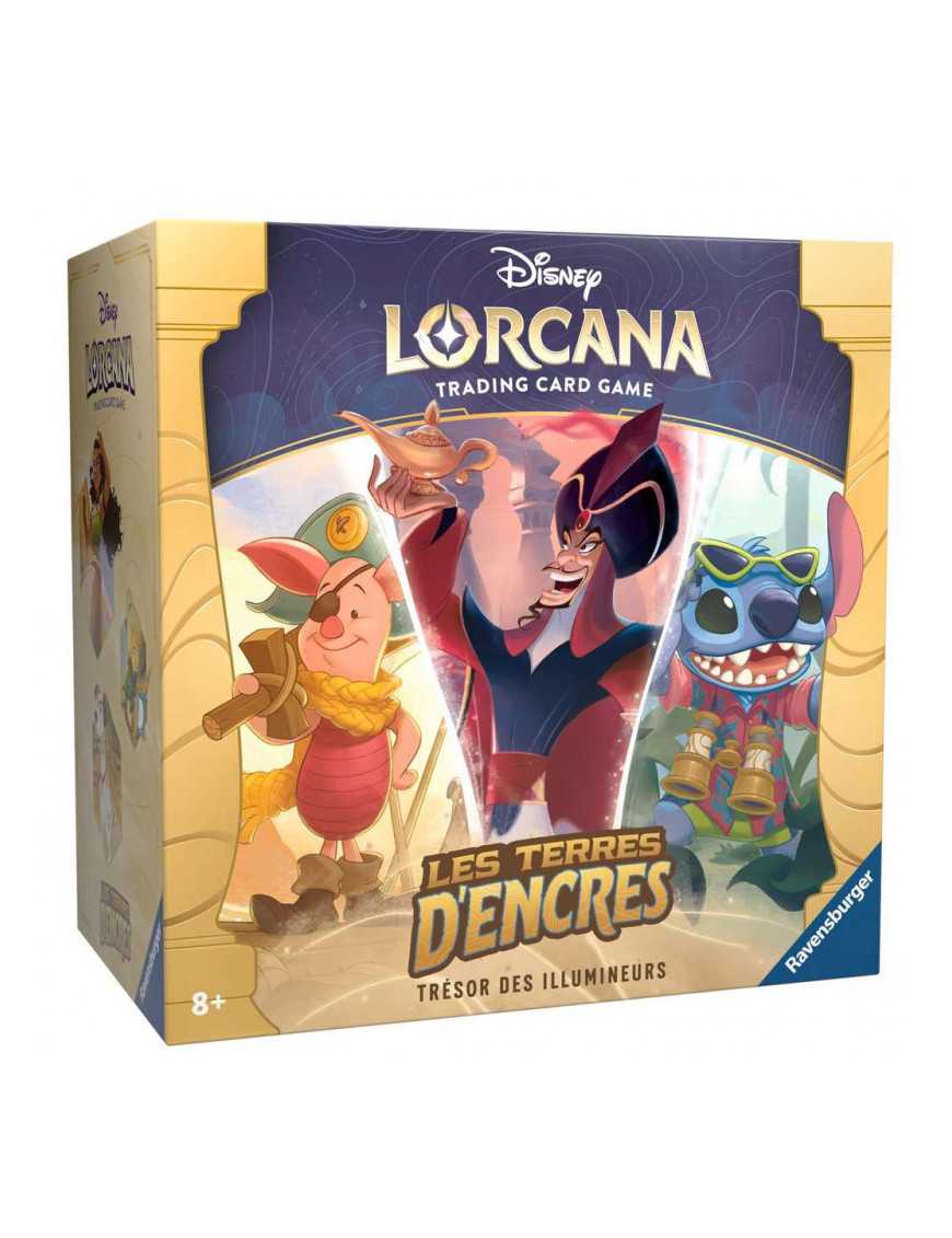 Lorcana Disney Les terres d'encres Coffret Trésor des Illumineurs Trove Pack chapitre trois FR Ravensburger