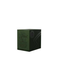 Deck Box Double Shell Forest Green/Black 100 + FR Dragon Shield