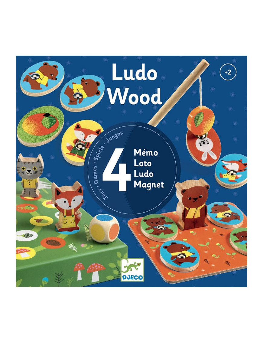 Ludo Wood 4 Jeux FR Djeco