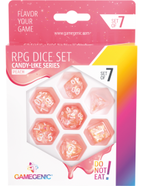 Set de 7 dés Peach Candy-like Series GameGenic