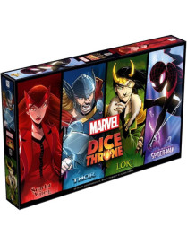 Dice Throne Marvel thor, Loki, Spiderman, Scarlet Witch Fr Lucky duck games