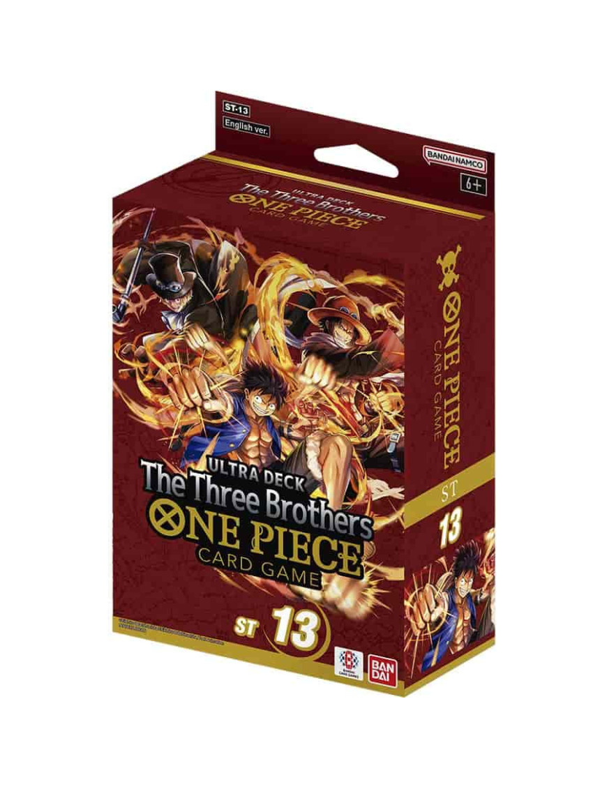 One Piece Deck de démarrage Ultimate ST13 Bond Of Three (3) Brothers Anglais Bandai