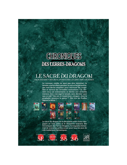 Chroniques des Terres Dragons 11 Le Sacre du Dragon FR JDR Editions