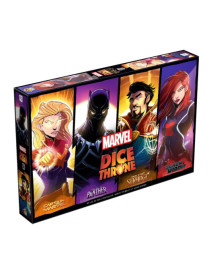 Dice Throne Marvel Black Panther, Captain Marvel, Black Widow, Dr Strange Fr Lucky duck games