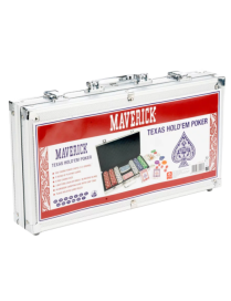 Mallette de Poker Maverick 300 Jetons 11,5 g et 2 jeux 54 cartes FR Cartamundi