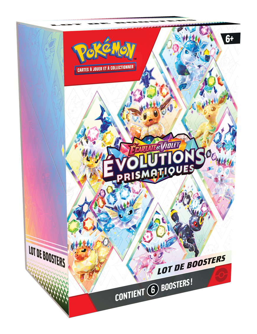 Pokemon Evolutions Prismatiques Bundle de 6 boosters FR Pokemon Compagny
