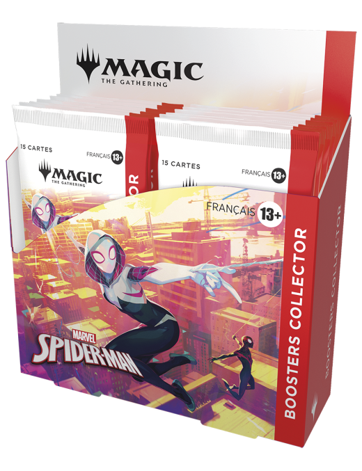 Magic Marvel's Spider-Man Boite de 12 Boosters Collector Display FR MTG Spiderman