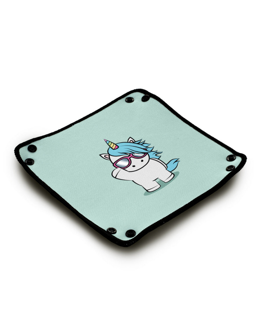 Piste de des Neoprene Small Hello Unicorn  (21x21cm) FR Immersion Offline Distrib