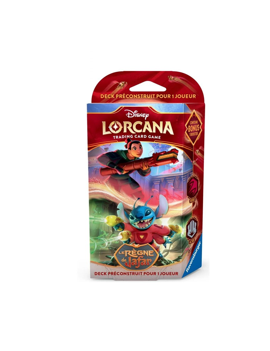 Lorcana Disney Le Règne de Jafar Deck de démarrage Mulan et Stitch FR Chapitre 8