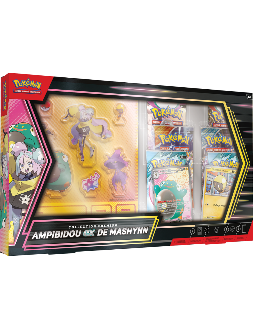 Pokemon Écarlate et Violet Coffret Premium Ampibidou Ex de Mashynn FR Pokemon Compagny