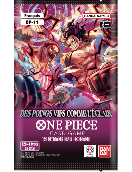 One Piece Des poings vifs comme l'éclair OP-11 Booster FR Bandai OP11