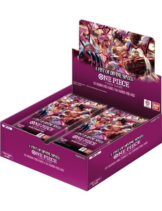One Piece A Fist Of Divine Speed OP-11 Boite de 24 Boosters Anglais Bandai Display OP11