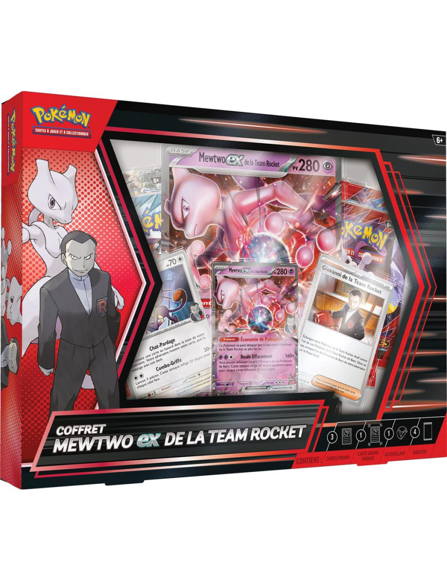 Pokemon Écarlate et Violet Coffret Mewtwo Ex Team Rocket FR Pokemon Compagny