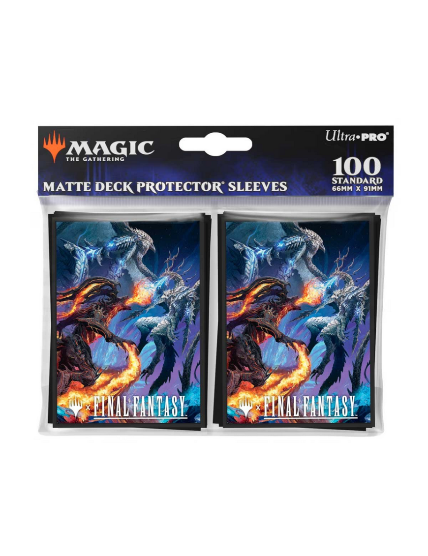 Sleeves Magic x100 Final Fantasy  Bahamut and Ifrit UltraPro