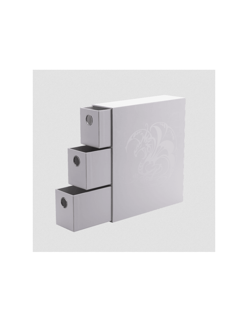Boite Fortress Card Drawers Dragon Shield Blanc FR Arcane Tinmen