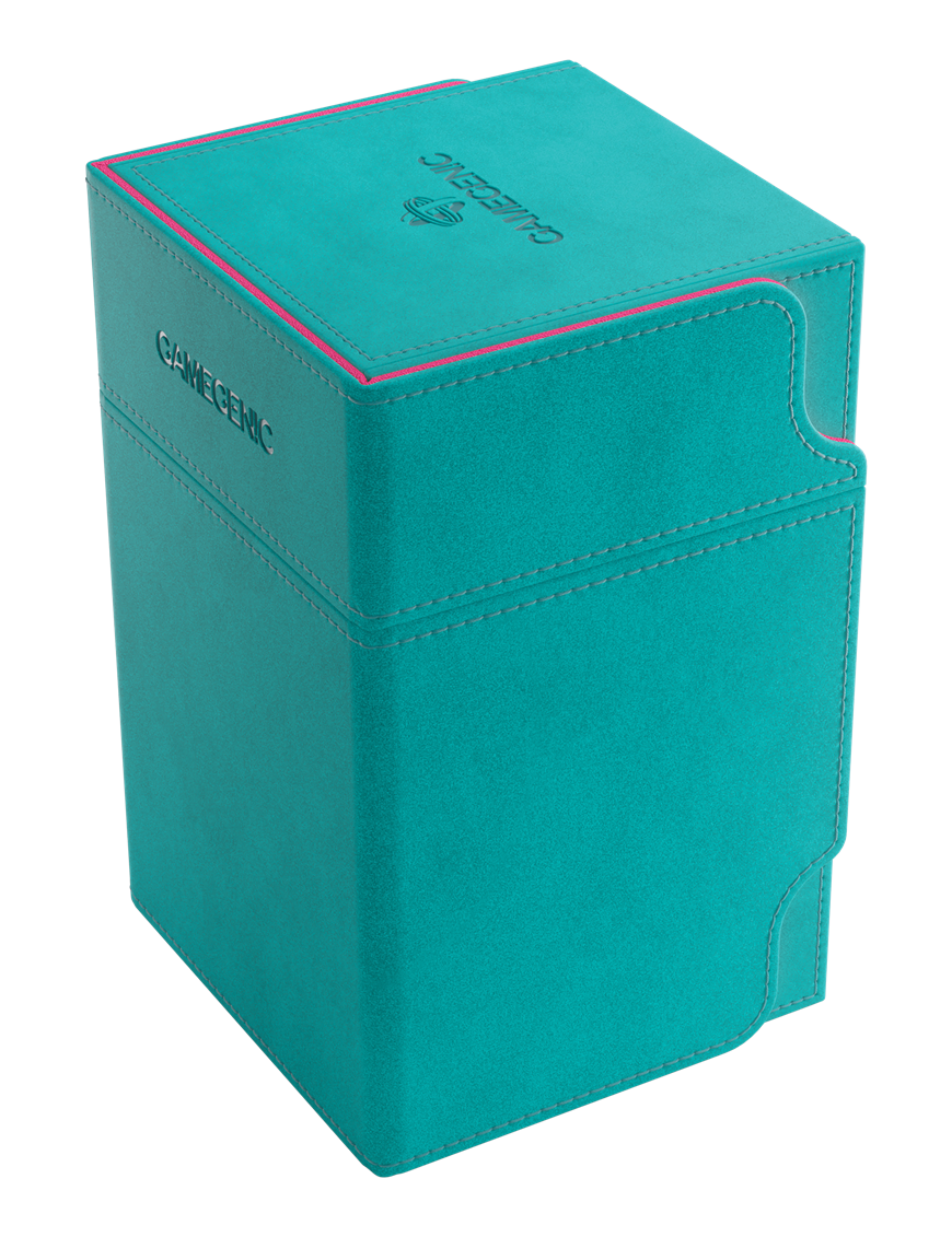 Deck Box Watchtower 100+ XL Teal / PInk Rose Turquoise Gamegenic
