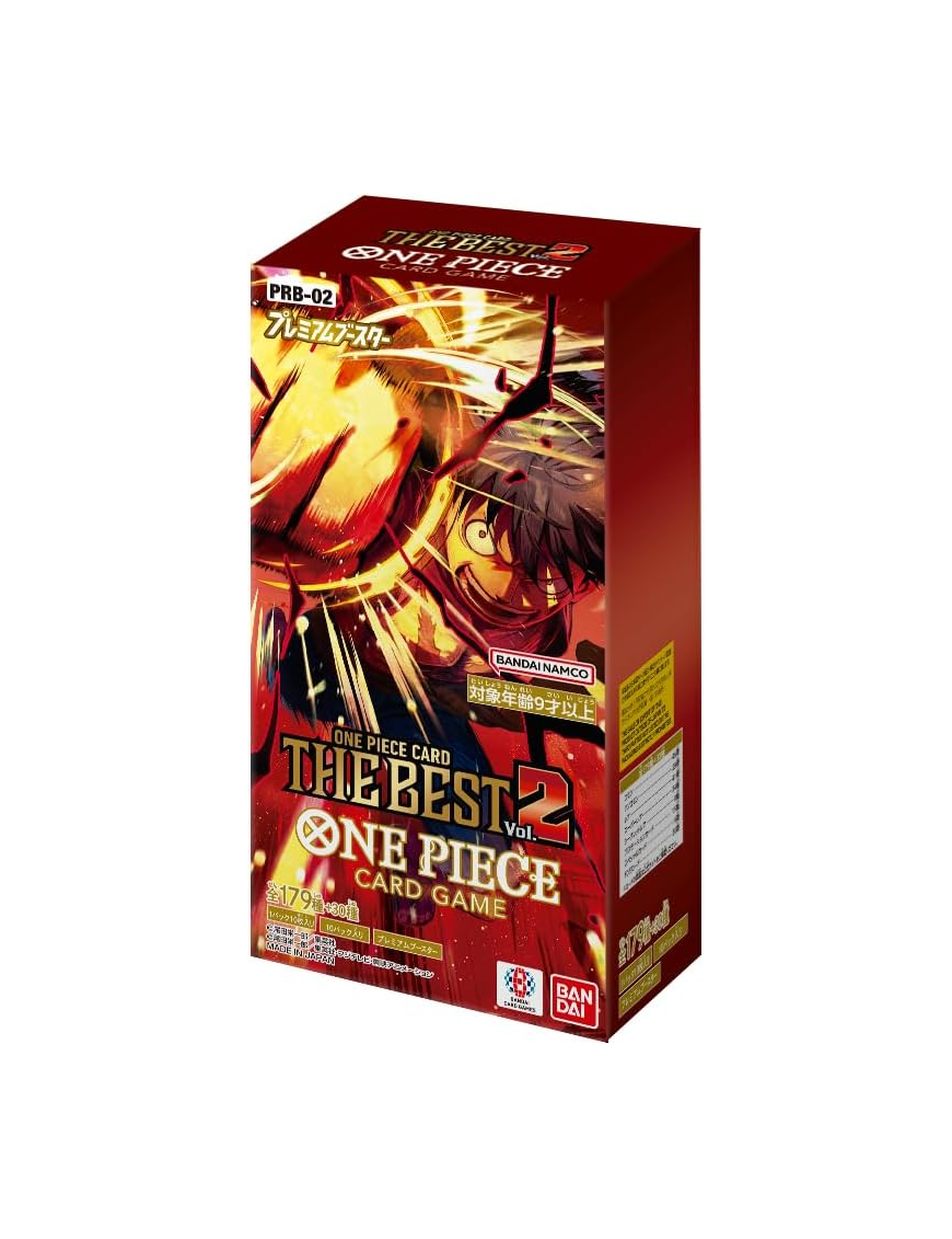 One Piece The Best Volume 2 PRB-02 Boite de 10 boosters Japonais Bandai Display PRB02